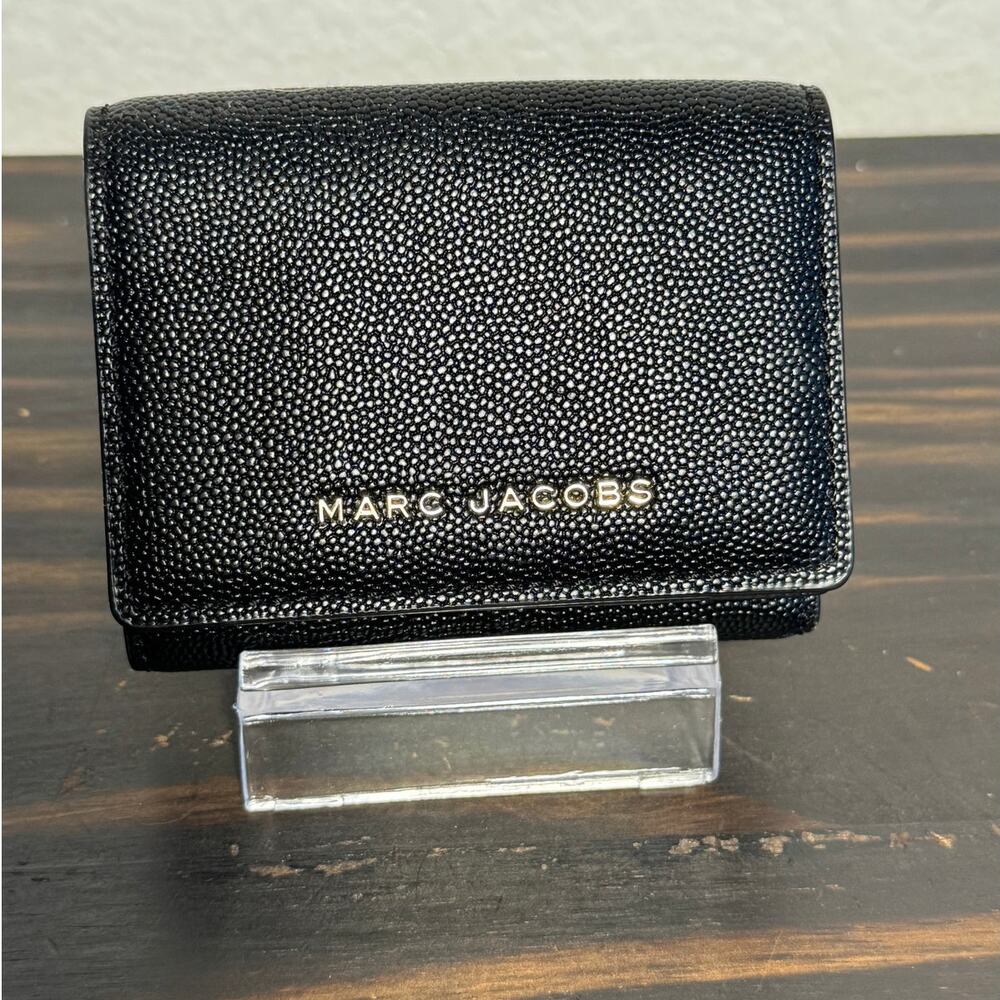Marc Jacobs Pebble Leather Tri-fold Wallet